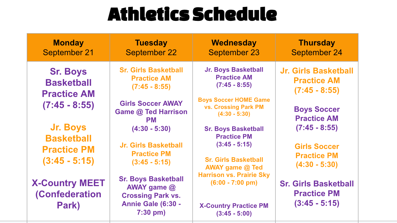 Athletics sch